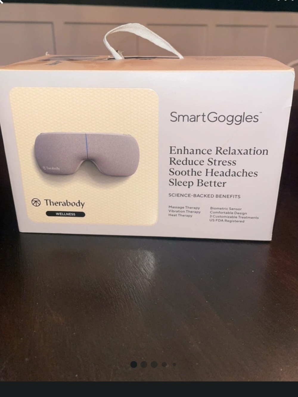 Therabody SmartGoggles In Light Gray Brand New In Box